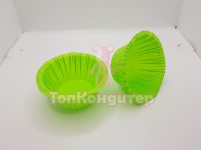 Капсулы для маффинов 50 мм*35 мм 50 шт зеленые