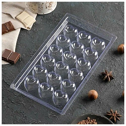 Форма для шоколада «Сердца», 18 ячеек, 22×11 см, пластик