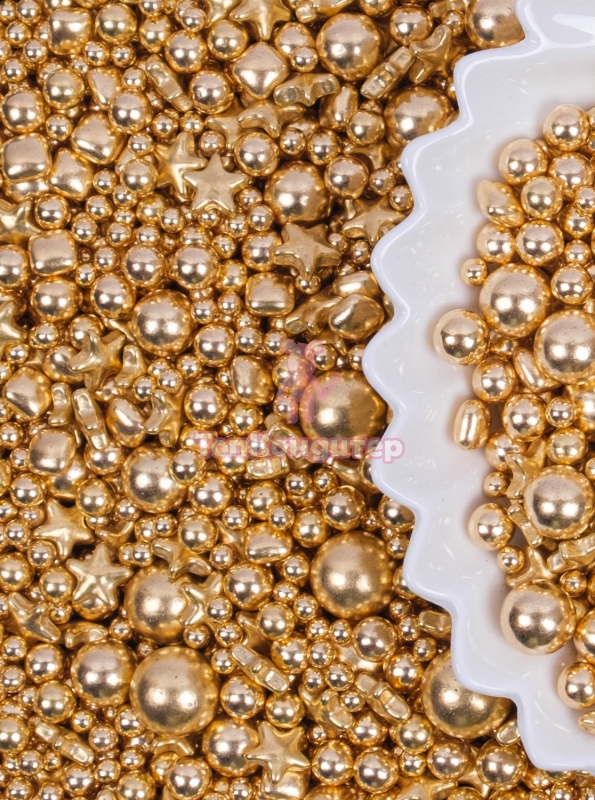 Посыпка кондитерская микс «Bakerika» Золотой микс, 50 гр