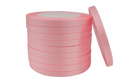 Лента атласная 0,6 см Розовый 23 м