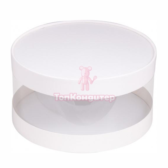 Коробка для торта "ТУБУС" 20 см*10 см белый