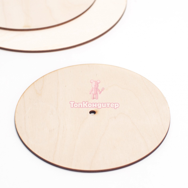 Подложка из фанеры для торта с отверстием 26 см, толщина 4 мм