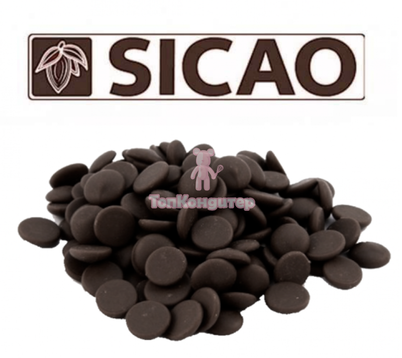 Sicao Шоколад темный в галлетах 54% 400 гр, Россия
